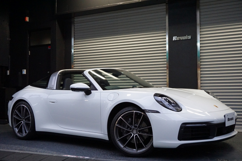 ポルシェ 911(Type992) 911 Type992 Targa 4  スポーツクロノ グラファイトブルーレザーインテリア クラシックホイール 中古車