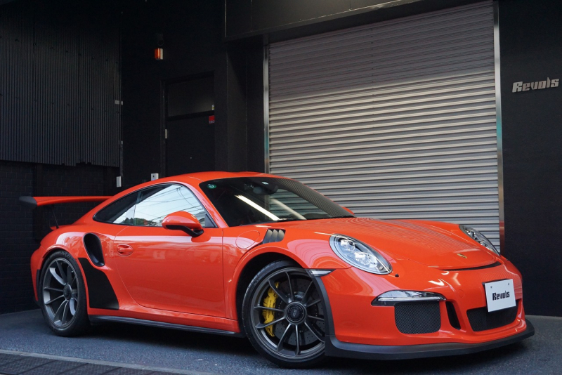 ポルシェ 911(Type991.1) GT3RS LEDヘッドライト PCCB フロントリフト スポーツクロノ ラバオレンジ OP416.6 中古車