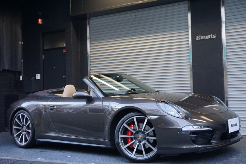 ポルシェ 911(Type991.1) 911Carrera 4S Cabriolet パワーアップキット装着車430PS　OP8,000,000 OVER アンスラサイトブラウン 中古車