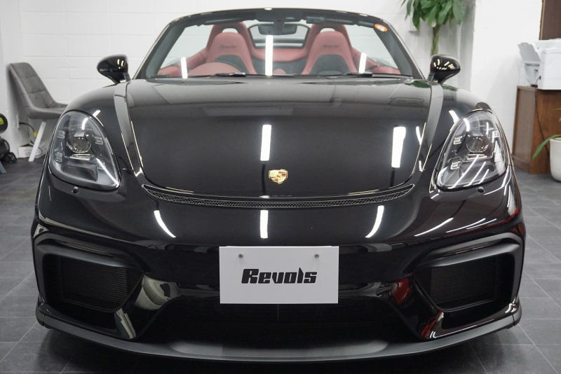 ポルシェ 718スパイダー Boxster Spyder  6MT スパイダークラシックインテリア LEDヘッドライト ブラック 中古車 中古車