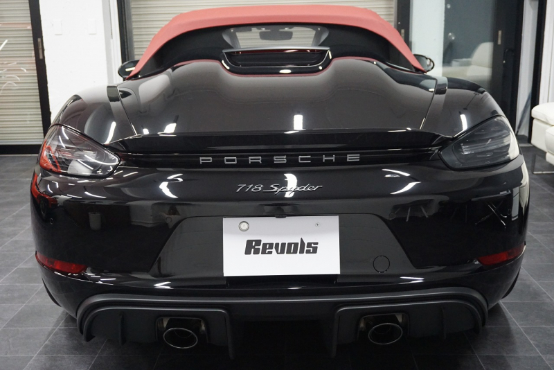 ポルシェ 718スパイダー Boxster Spyder  6MT スパイダークラシックインテリア LEDヘッドライト ブラック 中古車 中古車