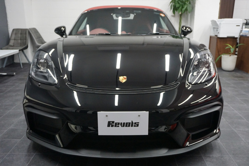 ポルシェ 718スパイダー Boxster Spyder  6MT スパイダークラシックインテリア LEDヘッドライト ブラック 中古車 中古車