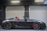 ポルシェ 718スパイダー Boxster Spyder  6MT スパイダークラシックインテリア LEDヘッドライト ブラック 中古車 中古車