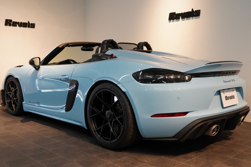 ポルシェ 718スパイダー RS PDK OP605 ガルフブルー ヴァイザッハPKG クロノPKG PCCB Fリフト レザーインテリア 中古車 中古車