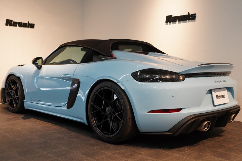 ポルシェ 718スパイダー RS PDK OP605 ガルフブルー ヴァイザッハPKG クロノPKG PCCB Fリフト レザーインテリア 中古車 中古車