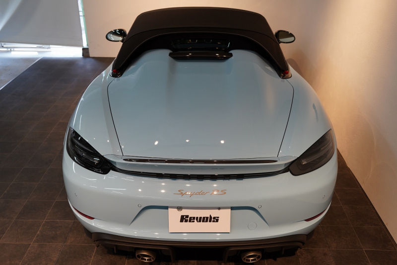 ポルシェ 718スパイダー RS PDK OP605 ガルフブルー ヴァイザッハPKG クロノPKG PCCB Fリフト レザーインテリア 中古車 中古車