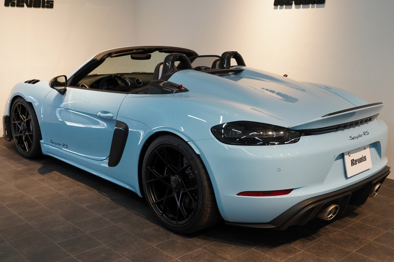 ポルシェ 718スパイダー RS PDK OP605 ガルフブルー ヴァイザッハPKG クロノPKG PCCB Fリフト レザーインテリア 中古車 中古車