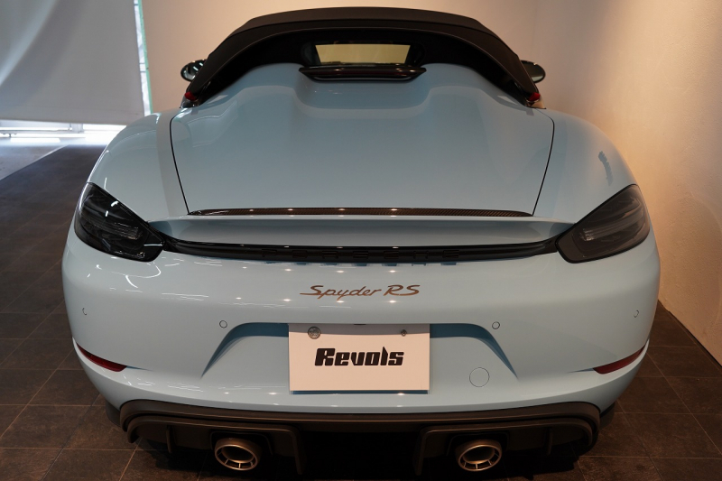 ポルシェ 718スパイダー RS PDK OP605 ガルフブルー ヴァイザッハPKG クロノPKG PCCB Fリフト レザーインテリア 中古車 中古車