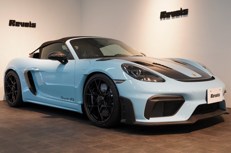 ポルシェ 718スパイダー RS PDK OP605 ガルフブルー ヴァイザッハPKG クロノPKG PCCB Fリフト レザーインテリア 中古車 中古車