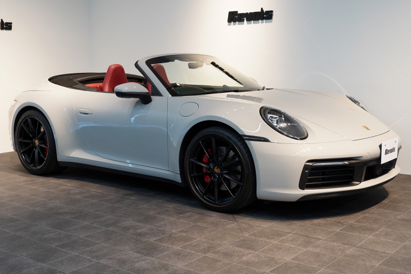 ポルシェ 911(Type992) 911Carrera S Cabriolet スポーツクロノ&エグゾースト ブラック×ボルドーレッドオールレザーインテリア クレヨン OP420  中古車