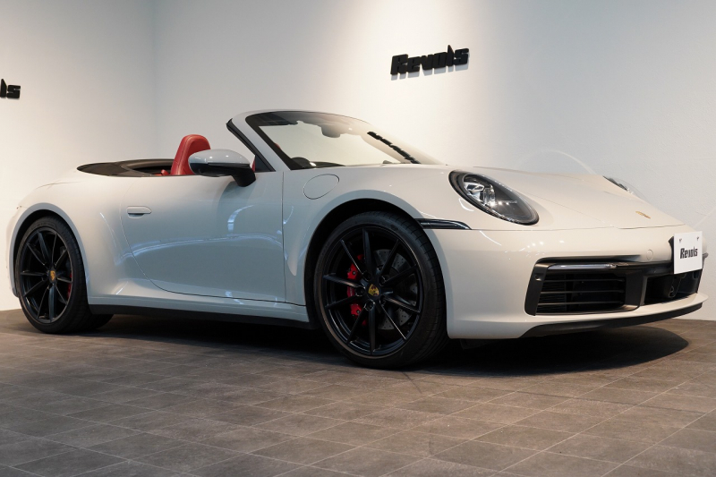 ポルシェ 911(Type992) 911Carrera S Cabriolet スポーツクロノ&エグゾースト ブラック×ボルドーレッドオールレザーインテリア クレヨン OP420  中古車