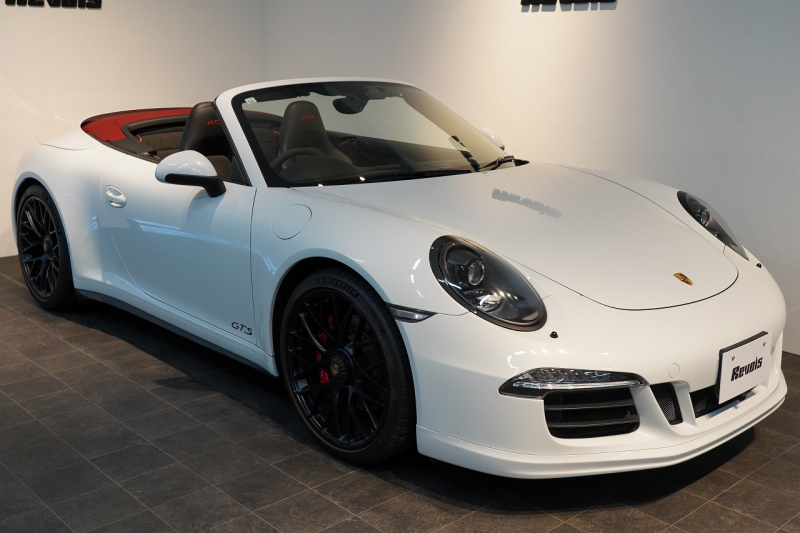 ポルシェ 911(Type991.1) Carrera 4 GTS Cabriolet PDK GTSインテリアPKG カーボンインテリアPKG キャララホワイト 禁煙車 中古車 中古車