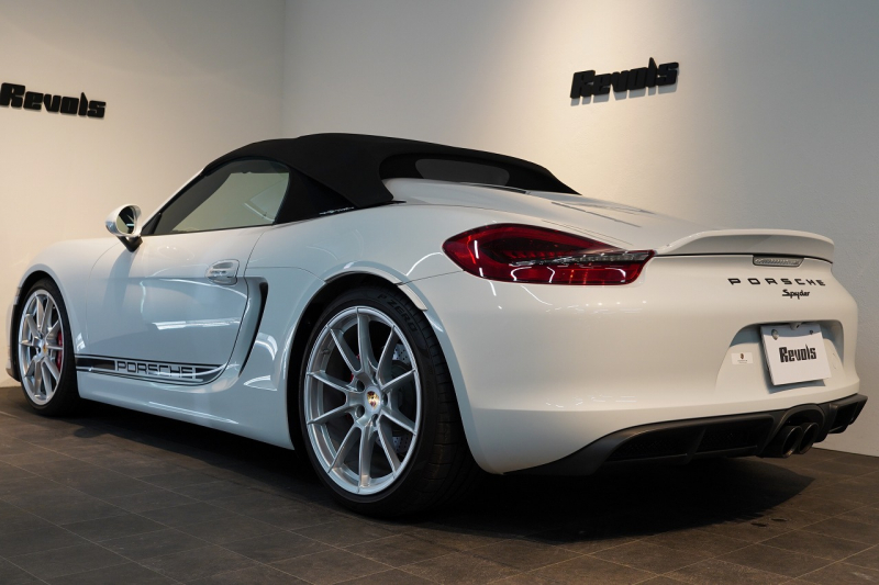 ポルシェ ボクスター(Type981) Spyder 6MT カーボンインテリア カーボンフルバケットシート キャララホワイトメタリック 中古車