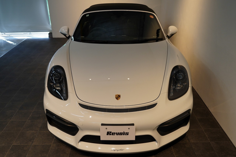 ポルシェ ボクスター(Type981) Spyder 6MT カーボンインテリア カーボンフルバケットシート キャララホワイトメタリック 中古車 中古車