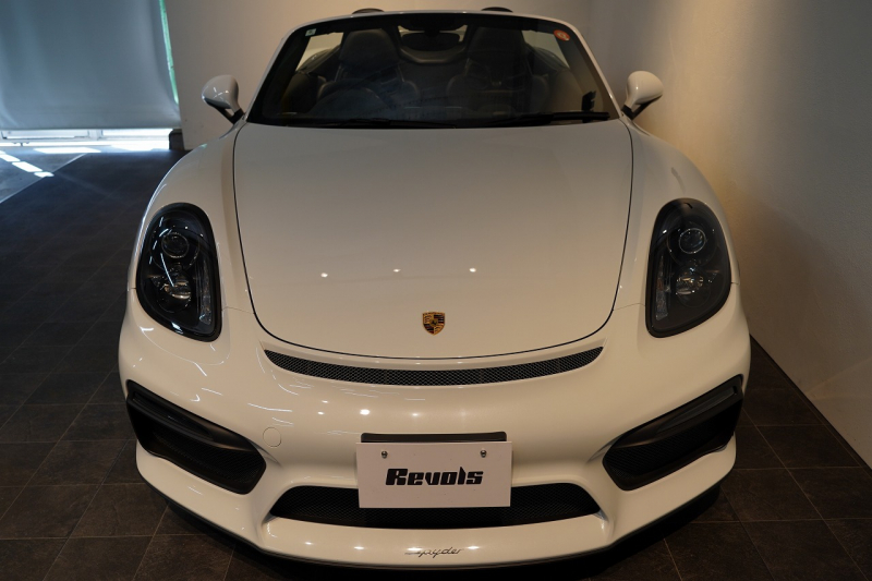 ポルシェ ボクスター(Type981) Spyder 6MT カーボンインテリア カーボンフルバケットシート キャララホワイトメタリック 中古車 中古車