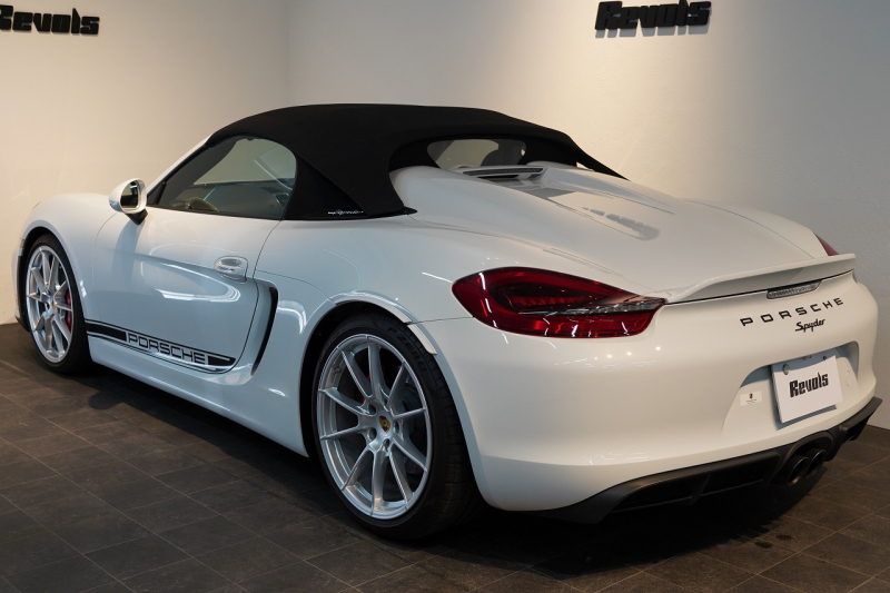 ポルシェ ボクスター(Type981) Spyder 6MT カーボンインテリア カーボンフルバケットシート キャララホワイトメタリック 中古車 中古車