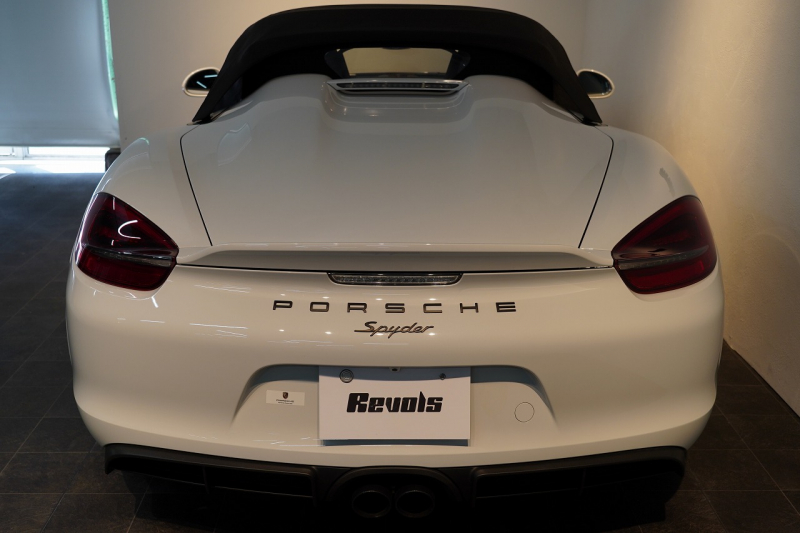 ポルシェ ボクスター(Type981) Spyder 6MT カーボンインテリア カーボンフルバケットシート キャララホワイトメタリック 中古車 中古車
