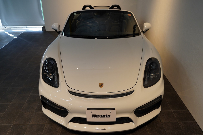 ポルシェ ボクスター(Type981) Spyder 6MT カーボンインテリア カーボンフルバケットシート キャララホワイトメタリック 中古車 中古車