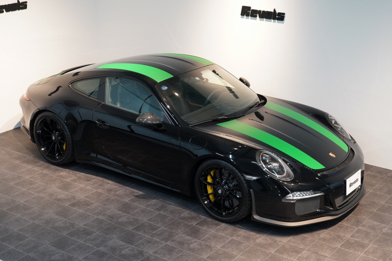 ポルシェ 911(Type991.1) 911R 世界限定車991台 LEDヘッド Fリフト スポーツクロノ ブラック×ブラウンレザーインテリア カスタムカラーブラック（日本1台）  中古車