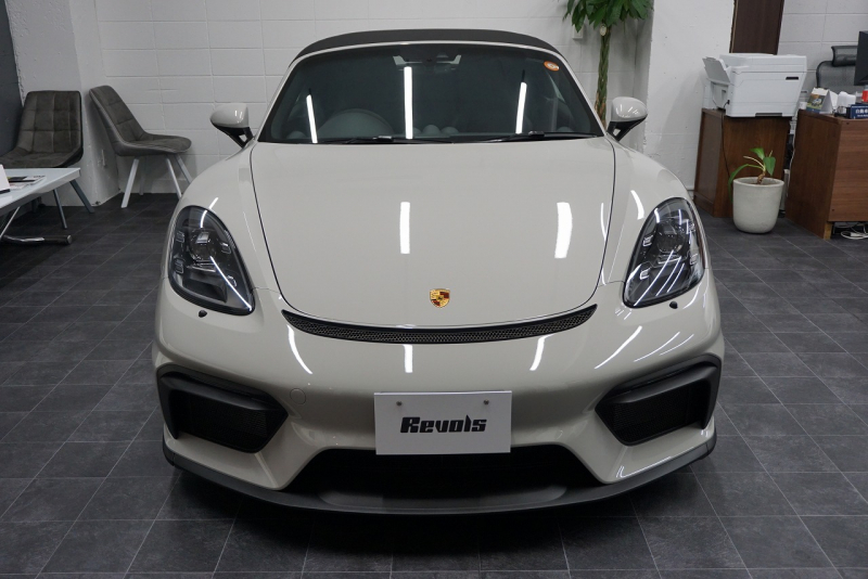 ポルシェ 718スパイダー Spyder  6MT クレヨン  LEDヘッドライト レザーインテリア カーボンインテリア  中古車