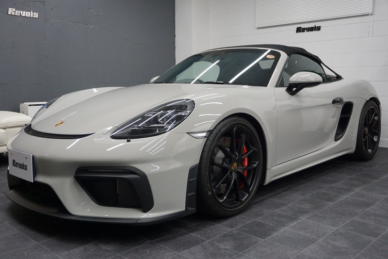 ポルシェ 718スパイダー Spyder  6MT クレヨン  LEDヘッドライト レザーインテリア カーボンインテリア  中古車