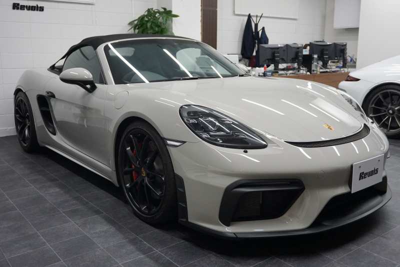 ポルシェ 718スパイダー Spyder  6MT クレヨン  LEDヘッドライト レザーインテリア カーボンインテリア  中古車