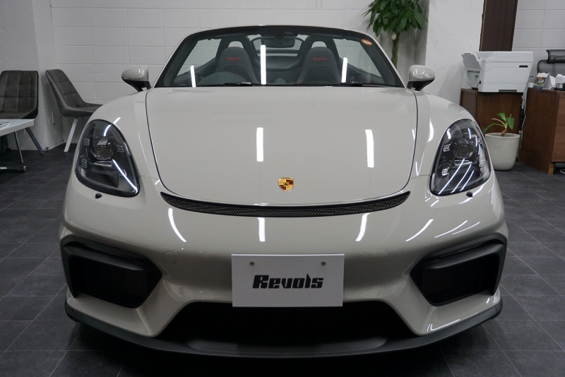 ポルシェ 718スパイダー Spyder  6MT クレヨン  LEDヘッドライト レザーインテリア カーボンインテリア  中古車