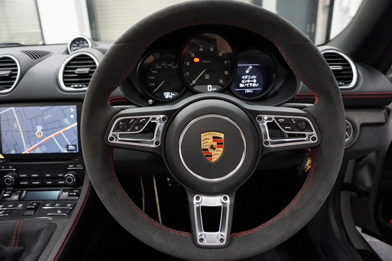 ポルシェ 718スパイダー Spyder  6MT クレヨン  LEDヘッドライト レザーインテリア カーボンインテリア  中古車