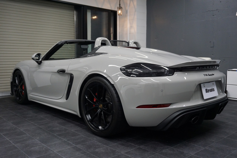 ポルシェ 718スパイダー Spyder  6MT クレヨン  LEDヘッドライト レザーインテリア カーボンインテリア  中古車