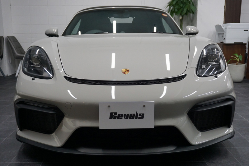 ポルシェ 718スパイダー Spyder  6MT クレヨン  LEDヘッドライト レザーインテリア カーボンインテリア  中古車