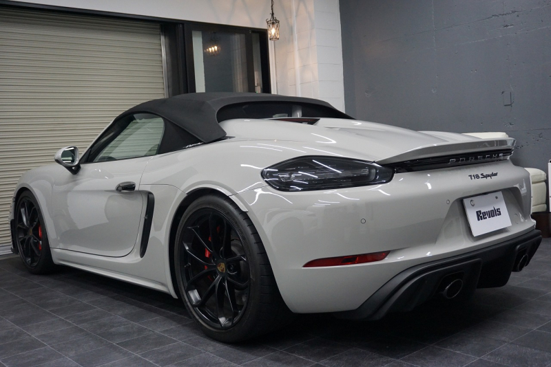 ポルシェ 718スパイダー Spyder  6MT クレヨン  LEDヘッドライト レザーインテリア カーボンインテリア  中古車