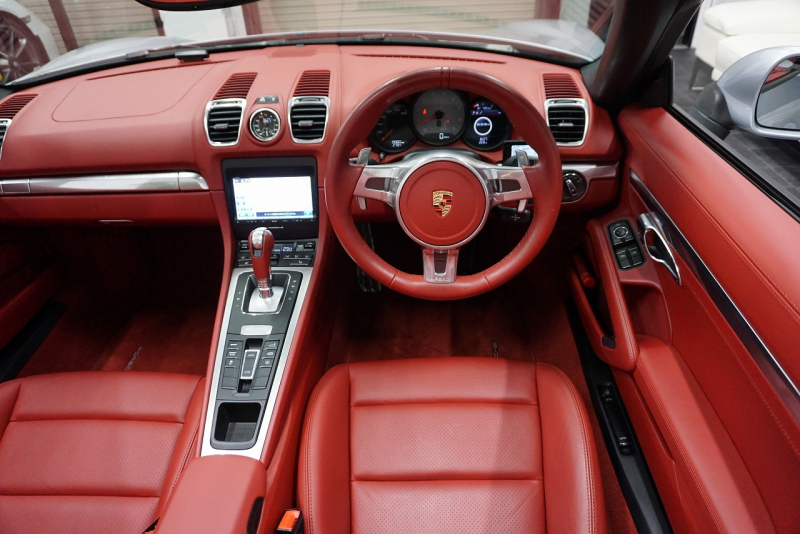 ポルシェ ボクスター Boxster（Type.981）S  PDK 2014y SpyderFACE スポーツクロノパッケージ  スポーツエグゾースト オールレザーインテリア クラシック20ホイール 中古車 中古車