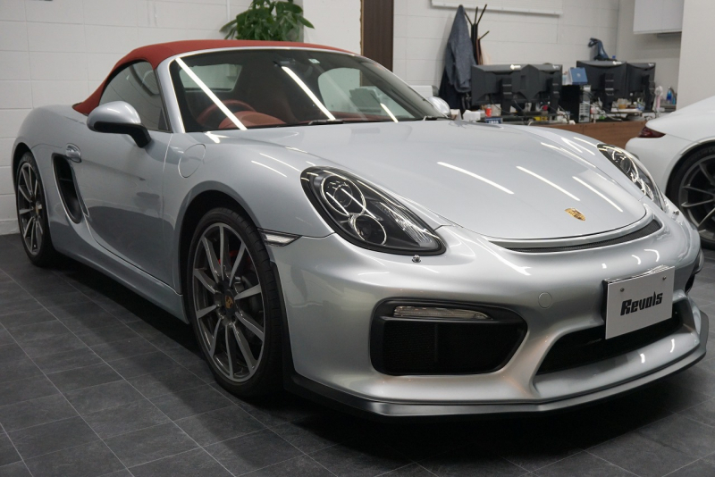 ポルシェ ボクスター Boxster（Type.981）S  PDK 2014y SpyderFACE スポーツクロノパッケージ  スポーツエグゾースト オールレザーインテリア クラシック20ホイール 中古車 中古車