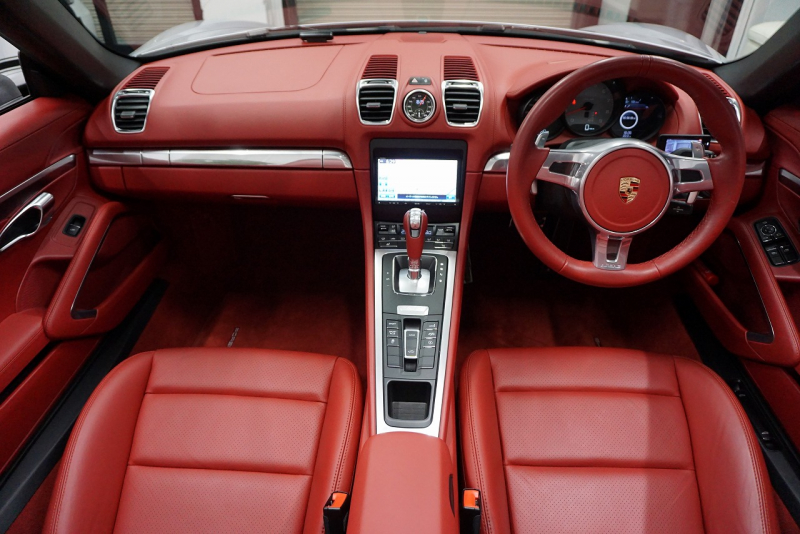 ポルシェ ボクスター Boxster（Type.981）S  PDK 2014y SpyderFACE スポーツクロノパッケージ  スポーツエグゾースト オールレザーインテリア クラシック20ホイール 中古車 中古車