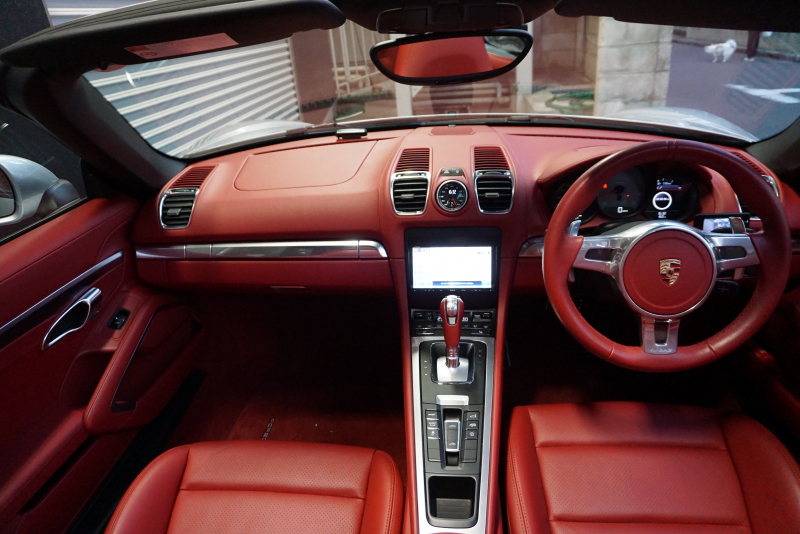 ポルシェ ボクスター Boxster（Type.981）S  PDK 2014y SpyderFACE スポーツクロノパッケージ  スポーツエグゾースト オールレザーインテリア クラシック20ホイール 中古車 中古車