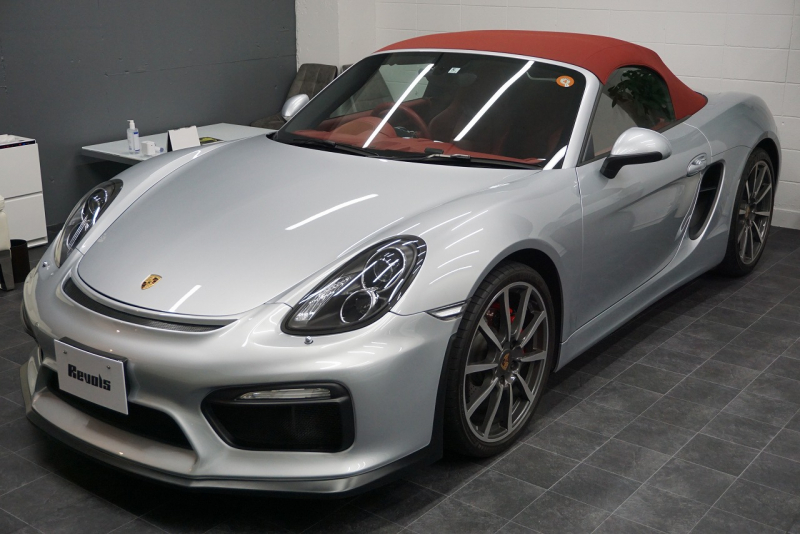 ポルシェ ボクスター Boxster（Type.981）S  PDK 2014y SpyderFACE スポーツクロノパッケージ  スポーツエグゾースト オールレザーインテリア クラシック20ホイール 中古車 中古車