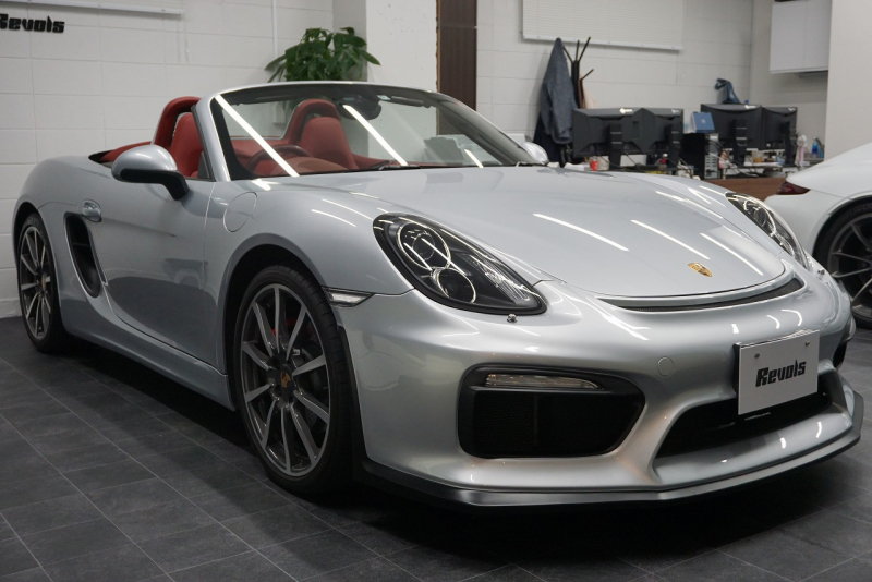 ポルシェ ボクスター Boxster（Type.981）S  PDK 2014y SpyderFACE スポーツクロノパッケージ  スポーツエグゾースト オールレザーインテリア クラシック20ホイール 中古車 中古車