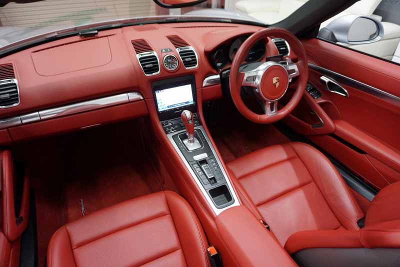 ポルシェ ボクスター Boxster（Type.981）S  PDK 2014y SpyderFACE スポーツクロノパッケージ  スポーツエグゾースト オールレザーインテリア クラシック20ホイール 中古車 中古車