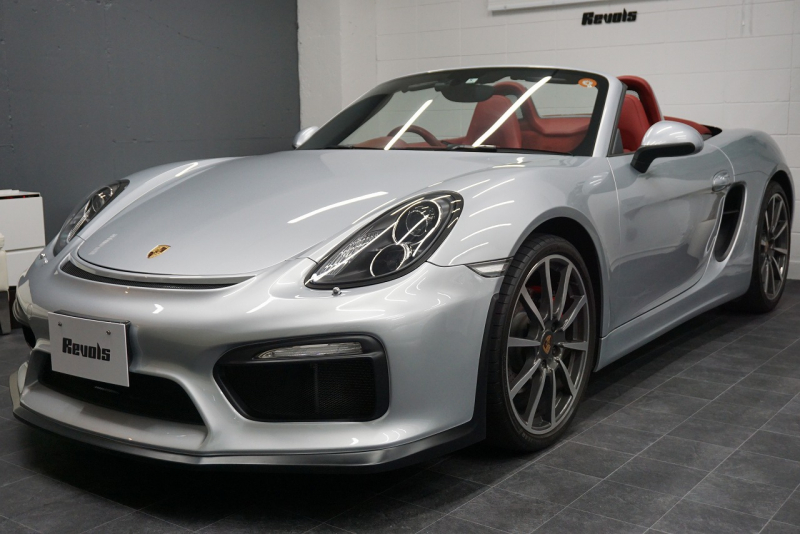ポルシェ ボクスター Boxster（Type.981）S  PDK 2014y SpyderFACE スポーツクロノパッケージ  スポーツエグゾースト オールレザーインテリア クラシック20ホイール 中古車 中古車