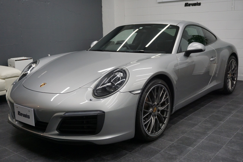 ポルシェ 911(Type991.2) 911Carrera 7MT スポーツクロノパッケージ RSスパイダー20ホイール  エントリー＆ドライブ GTシルバーメタリック 中古車 中古車