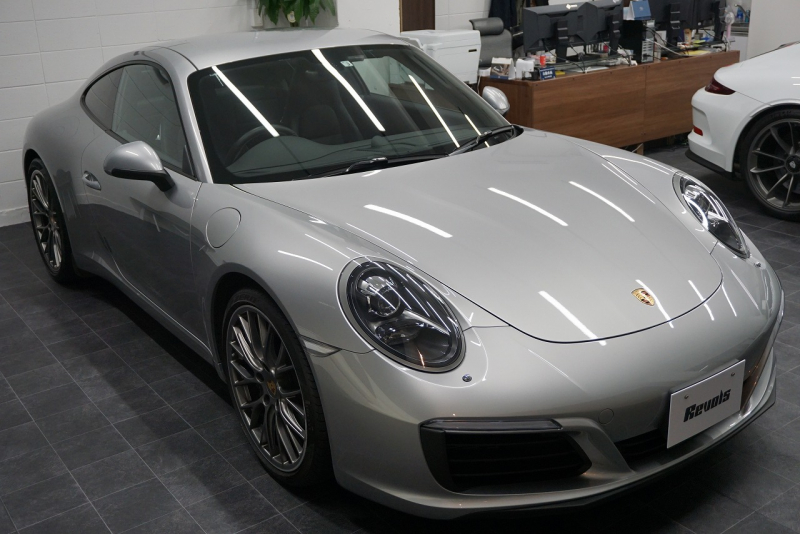 ポルシェ 911(Type991.2) 911Carrera 7MT スポーツクロノパッケージ RSスパイダー20ホイール  エントリー＆ドライブ GTシルバーメタリック 中古車 中古車