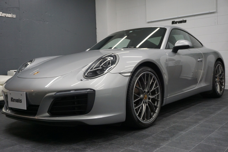 ポルシェ 911(Type991.2) 911Carrera 7MT スポーツクロノパッケージ RSスパイダー20ホイール  エントリー＆ドライブ GTシルバーメタリック 中古車 中古車