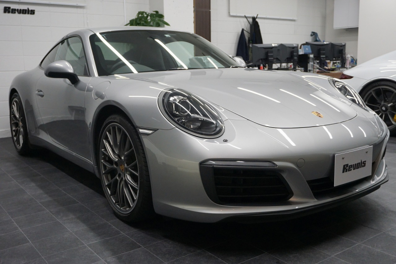 ポルシェ 911(Type991.2) 911Carrera 7MT スポーツクロノパッケージ RSスパイダー20ホイール  エントリー＆ドライブ GTシルバーメタリック 中古車 中古車