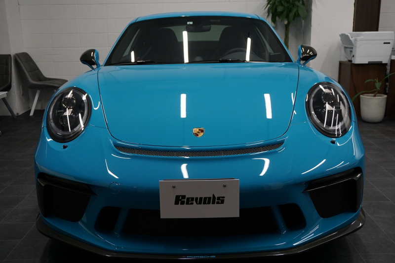 ポルシェ 911(Type991.2) 911GT3 （991.2）Touring Package スポーツクロノ Fリフト  オールレザーINT マイアミブルー OP3,666,000 中古車 中古車
