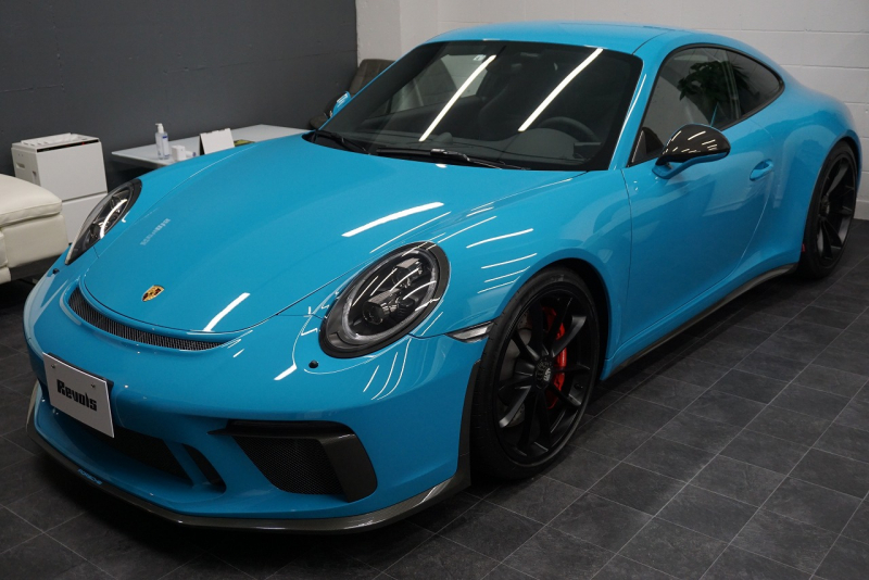 ポルシェ 911(Type991.2) 911GT3 （991.2）Touring Package スポーツクロノ Fリフト  オールレザーINT マイアミブルー OP3,666,000 中古車 中古車