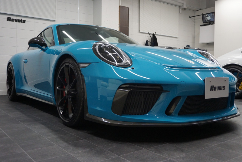 ポルシェ 911(Type991.2) 911GT3 （991.2）Touring Package スポーツクロノ Fリフト  オールレザーINT マイアミブルー OP3,666,000 中古車 中古車