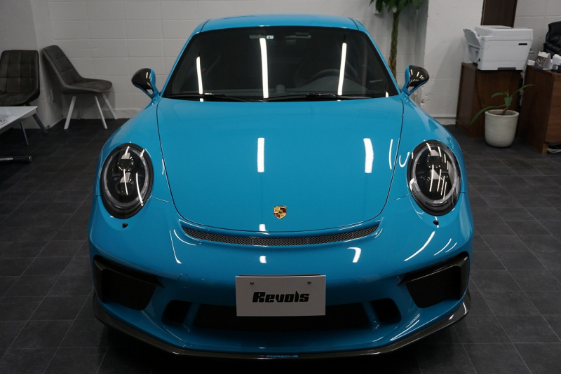 ポルシェ 911(Type991.2) 911GT3 （991.2）Touring Package スポーツクロノ Fリフト  オールレザーINT マイアミブルー OP3,666,000 中古車 中古車