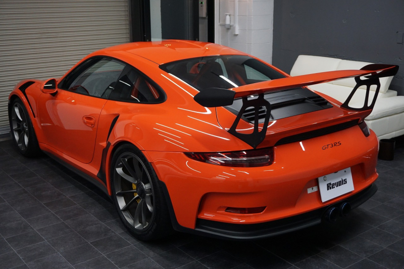 ポルシェ 911(Type991.1) GT3RS LEDヘッドライト PCCB フロントリフト スポーツクロノ ラバオレンジ OP416.6  中古車