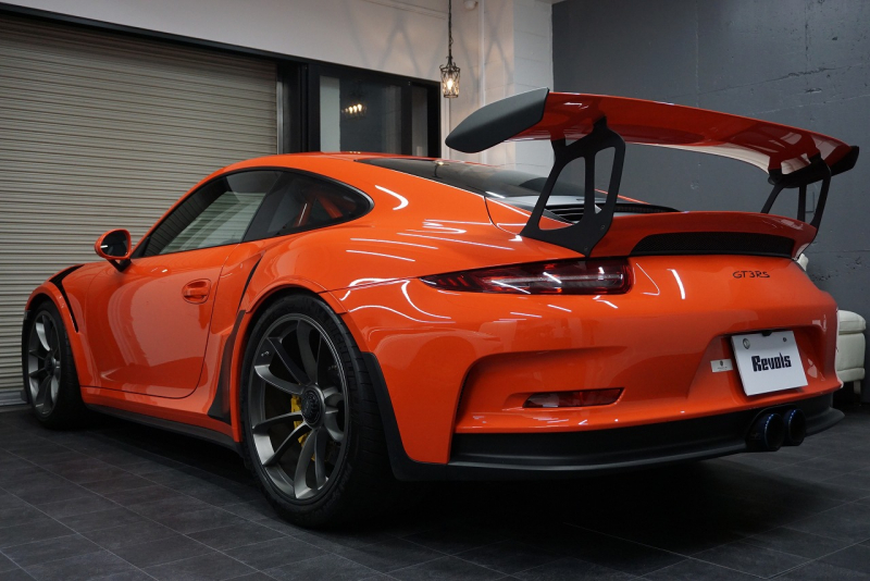 ポルシェ 911(Type991.1) GT3RS LEDヘッドライト PCCB フロントリフト スポーツクロノ ラバオレンジ OP416.6  中古車
