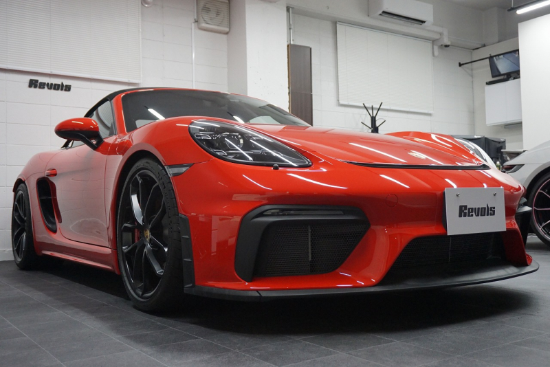 ポルシェ 718スパイダー 718Spyder PDK スパイダークラシックインテリア LEDヘッドライト  中古車